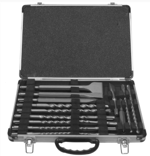 Sada vrtáků a sekáčů SDS-Plus 17 ks Makita D-19180